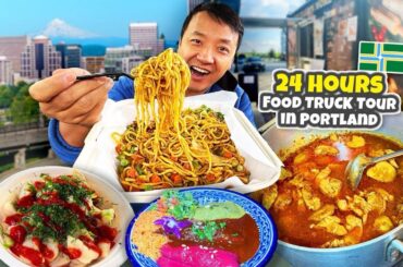 24 HOURS Eating ONLY at FOOD TRUCKS in Portland Oregon