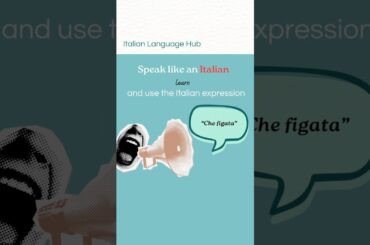 Learn a VERY COMMON and VERY INFORMAL Italian expression! #learnitalian