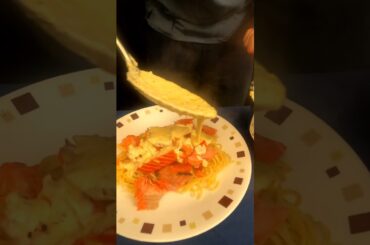The Creamiest Salmon Alfredo Recipe  #deliciousfood #cooking #food #yummy #yummyfood #shortsfeed