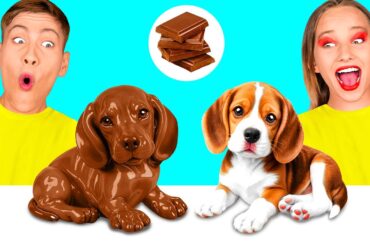 Real Food vs Chocolate Food Challenge | Epic Food Battle by ChallengeTeen