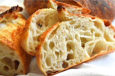 The Best Homemade Artisan Bread Recipe | How to make Open Crumb Rustic Bread / Crusty white Bread