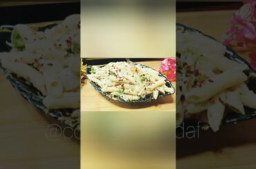 Restaurant style white sauce pasta recipe.#white sauce pasta.#pasta recipes.#white sauce pasta recip