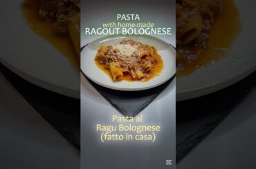Pasta with home-made Ragout Bolognese #recipe #Ragu #bolognese #italiancusine #pasta #italiantaste