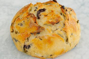 The Ultimate No Knead Olive Bread Recipe