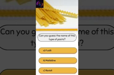 Can you guess the name of this type of pasta?