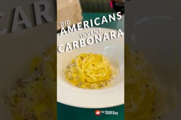Is Roman Carbonara an American Creation? #pasta #carbonara