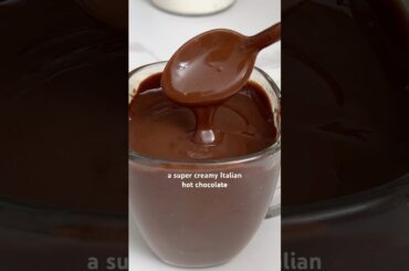 Italian Creamy Hot Chocolate #easyrecipes