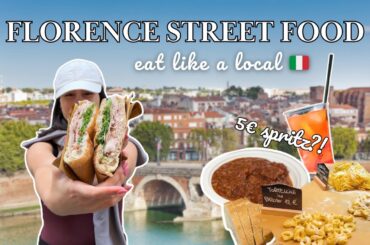 EVERYTHING I ATE IN FLORENCE AS AN ITALIAN - cheap eats, street food, mercato centrale