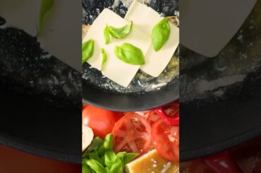 Over the top Margherita Grilled Cheese! #shorts #cheese #italian