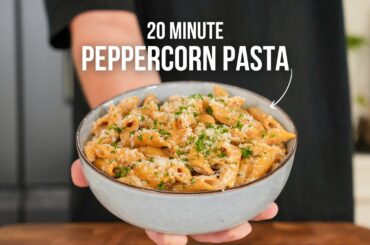 FAST 20 Minute Creamy Peppercorn Pasta Recipe
