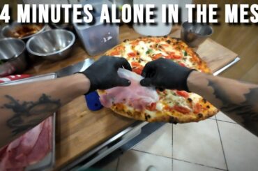 SUPER SKILLFUL CHEF WORKS ALONE - Food in Italy restaurants #food