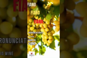 How to Pronounce Fiano #howtopronounce #fiano #shorts #italy