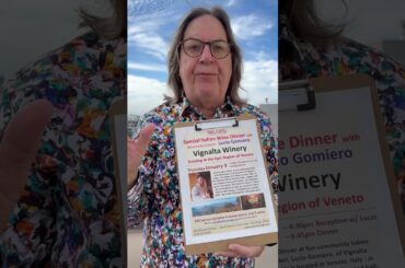 Italian Wine Dinner - Vignalta Estate in Veneto