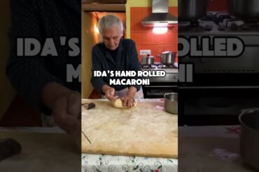 Ida's hand-rolled macaroni!