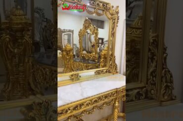 Royal Dining Table - Hand Carved Italian Design by Royalzig Luxury Furniture. Gorgeous Upholstery,