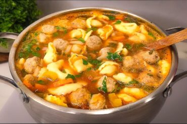 Old Italian soup recipe! It's so delicious that I make it three times a week! Quick dinner!