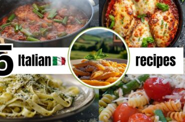 5 spectacular Italian recipes | Cacciatore, Parmigiana, Fettuccini Pesto, Penne Vodka and Primavera.