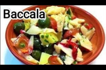 BACCALA BEST Way to Prepare Salad Recipe Italian. Salt Cod recipe Neapolitan style.