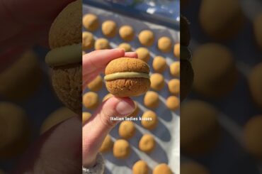 Italian Pistachio Lady's Kisses Cookies | Baci di Dama #italianrecipes