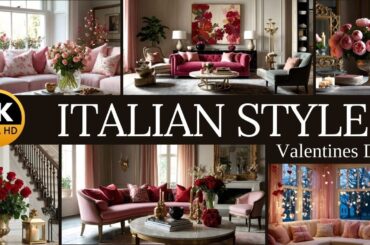 4K | Valentine's Day: Bold and Elegant Italian-Style Decor Ideas for Every Room
