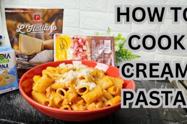 HOW TO MAKE CREAM PASTA/ITALY CREAM PASTA RECIPE