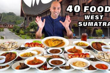 40+ Indonesian Street Foods in West Sumatra - #1 RENDANG + MINANG Village Market + PADANG Seafood