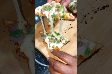 Bread Pizza #shorts #shortvideo #breadpizza #asmr #cooking