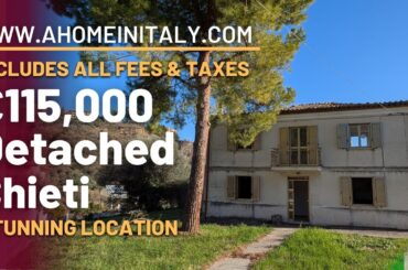 FANTASTIC DETACHED ITALIAN PROPERTY in a beautiful location just outside the STUNNING CITY of CHIETI
