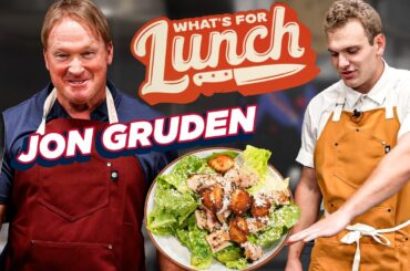 Tossing Coach Jon Gruden A Caesar Salad | What's For Lunch