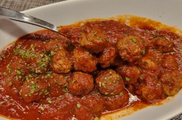 Savory Bison Meatballs with Rustic Italian Gravy
