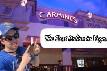 Eating Amazing Lasagna in Vegas Carmine's Restaurant | Las Vegas