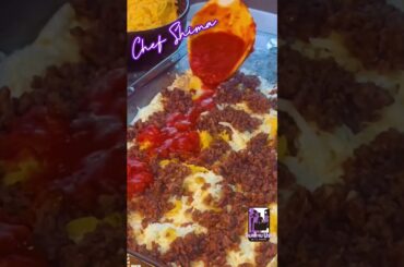 Make Lasagna in 40 Seconds! #Shorts