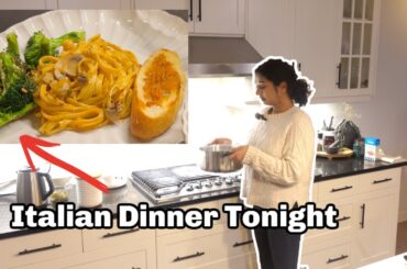 COOK WITH ME OUR DINNER ITALIAN NIGHT | QUICK DINNER | SIMORVLOG