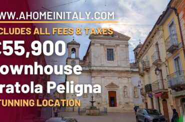 BARGAIN ITALIAN TOWNHOUSE in a fantastic Abruzzese town with EXCELLENT TRANSPORT LINKS TO ROME.