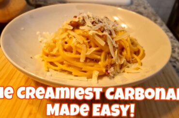 Authentic Italian Carbonara Recipe | Easy, Creamy,Perfect Every Time!#cookiteasy #foodie #fy #recipe