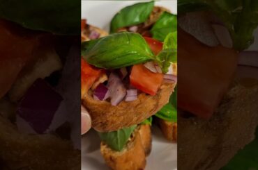 Simple Bruschetta Italian garlic bread #food #recipe #fyp #dinner #easyrecipes