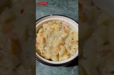 WHITE SAUCE PASTA RECIPE IN TELUGU | How to make whitesauce pasta | MATHA'S KITCHEN #ytshorts #pasta