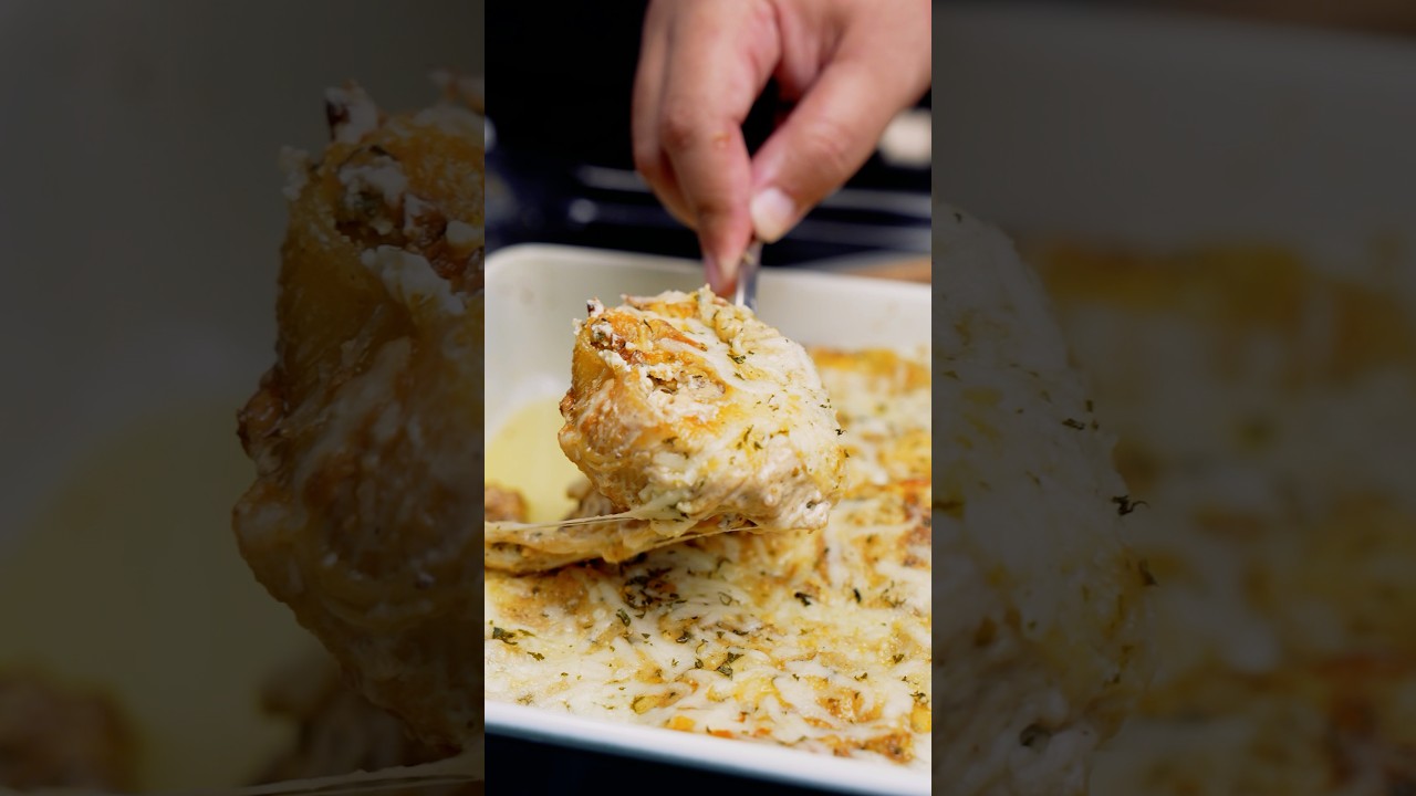 Chicken Alfredo Stuffed Shells Recipe Chicken Alfredo Stuffed Shells Recipe