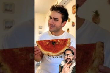 How small is it a 10 cent pizza slice#pizza #italian #food  #shorts #reactionwithaction786