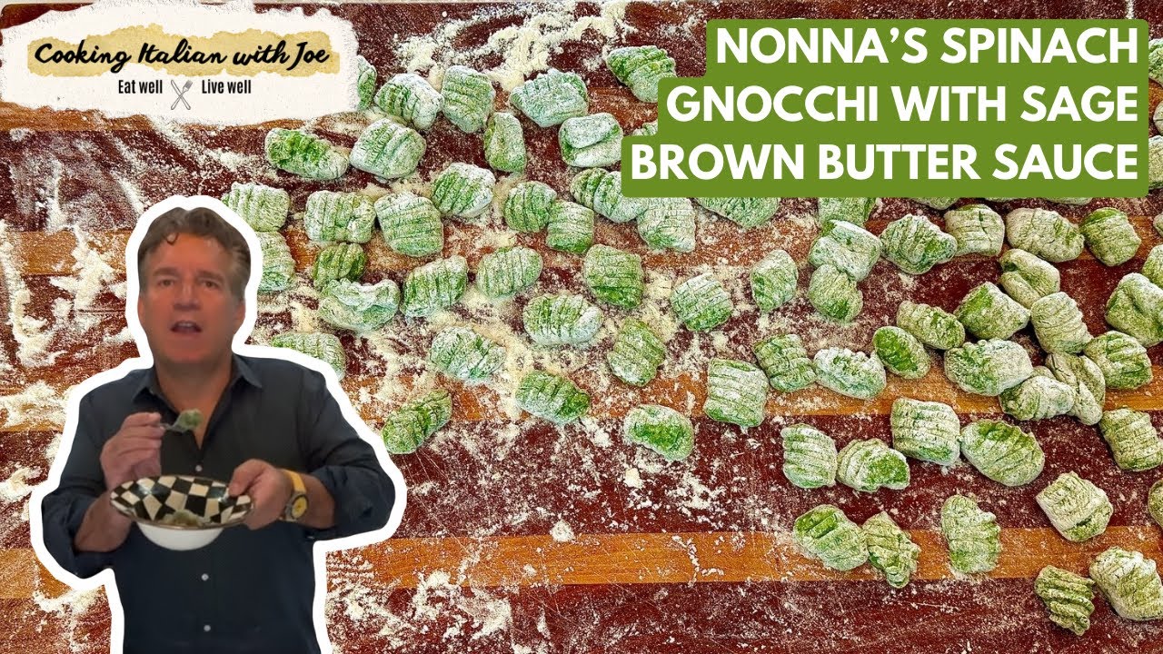 How to Make My Nonna’s Delicious Spinach Gnocchi | Cooking Italian with Joe How to Make My Nonna's Delicious Spinach Gnocchi | Cooking Italian with Joe