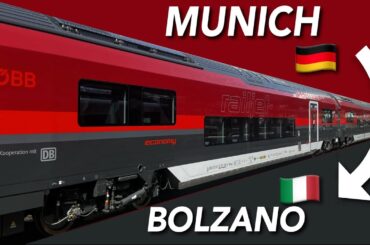 Across the Alps and the Brenner Pass onboard the New Railljet