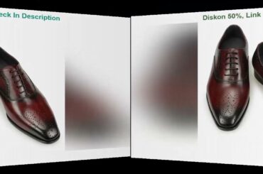 Men Dress Shoes for Business Office Italy High Grade Genuine Leather Black & Wine Red Footwear