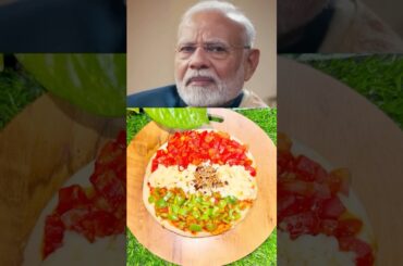 Narendra Modi ji & nikhil kamat about “pizza”#tricolor#republicday#narendramodi#thatviralfood