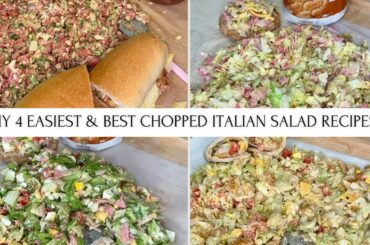 My 4 Easiest & Best Chopped Italian Salad Recipes!