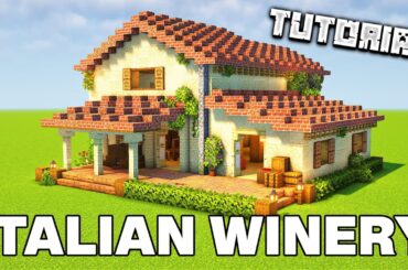 How To Build An Italian Winery | Minecraft Tutorial
