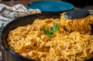 Simple and Creamy One-Pot Chicken Spaghetti