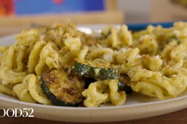 Zucchini and Feta Pasta with Za’atar Pangrattato | Recipe Drop | Food52