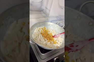 White Sauce Pasta recipe!! How to make White Sauce Pasta!! #shorts #ytshorts #youtubeshorts #food