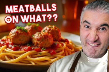 Italian Chef Reacts to SPAGHETTI and MEATBALLS