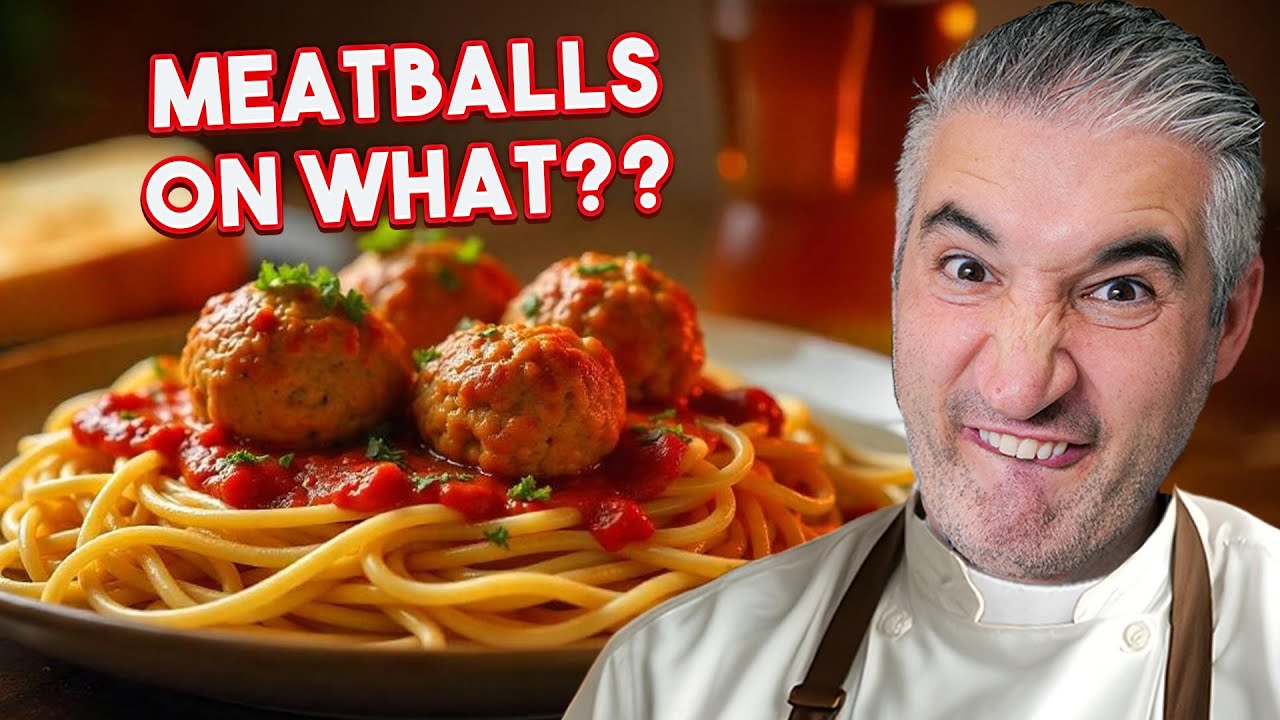 Italian Chef Reacts to SPAGHETTI and MEATBALLS Italian Chef Reacts to SPAGHETTI and MEATBALLS